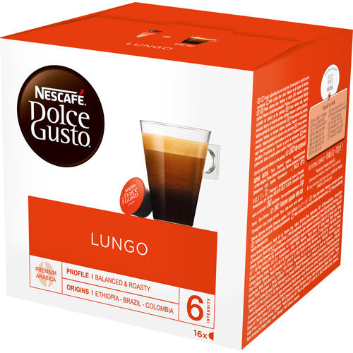 Nescafe Dolce Gusto Lungo 16 kapsułek - kawa w kapsułkach (WAŻŃ. 28.02.2025)