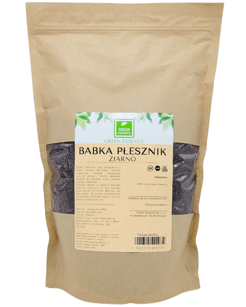 Babka płesznik ziarno 1 kg -  naturalny błonnik