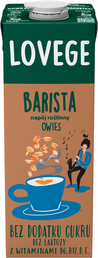 Napój owsiany Bez Cukru 6x 1L Sante Lovege Barista Owsiane - Zestaw dla baristów