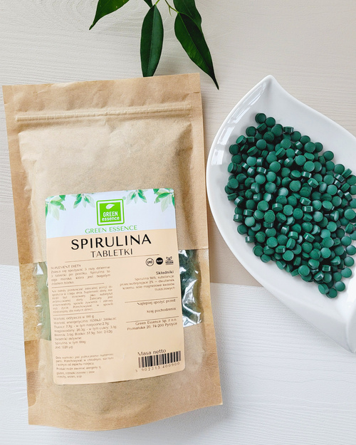 Spirulina + Chlorella tabletki 2000 sztuk - suplement diety ZESTAW