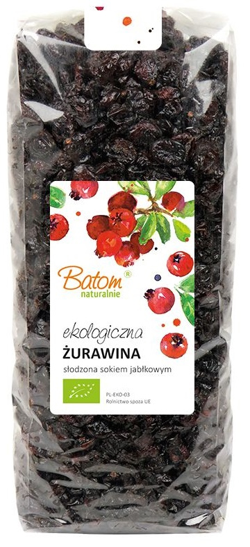 Żurawina słodzona sokiem jabłkowym Ekologiczna BIO 1 kg - Ba