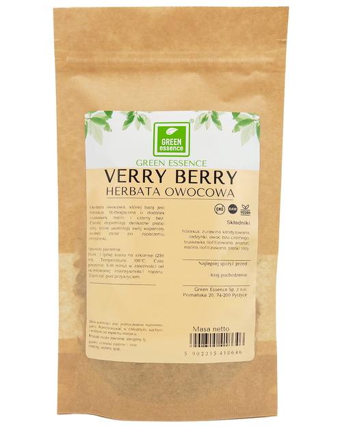 Herbata owocowa Verry Berry 50 g - hibiskus żurawina malina truskawka