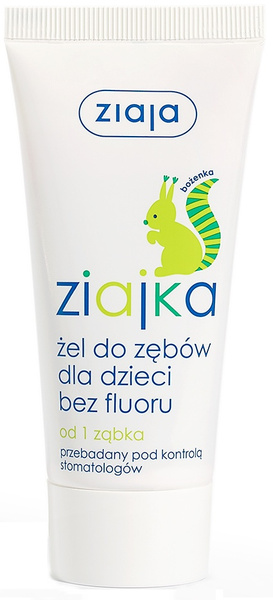 Ziaja Ziajka żel do zębów dla dzieci bez fluoru 50 ml