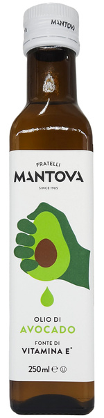 Olej z awokado bezglutenowy 250 ml Mantova Avocado Oil - do pieczenia smażenia