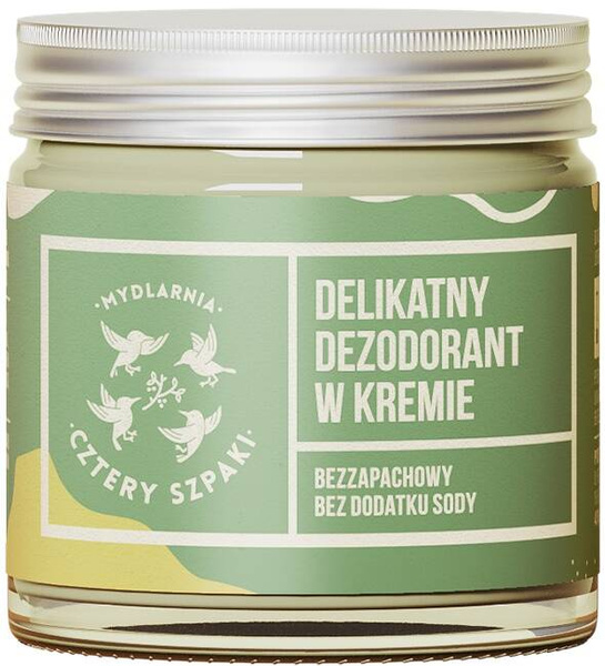 Dezodorant w kremie delikatny Bezzapachowy Mydlarnia Cztery Szpaki 60 ml