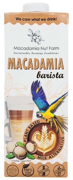 Napój roślinny Macadamia Nut Farm Milk Barista 1 L mleko roślinne bez cukru Białko Grochu