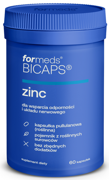 Cynk cytrynian cynku miedzi 60 kapsułki Formeds Zinc BICAPS - suplement diety