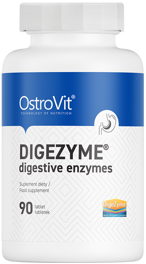 Digezyme enzymy trawienne 90 tabletek OstroVit - suplement diety