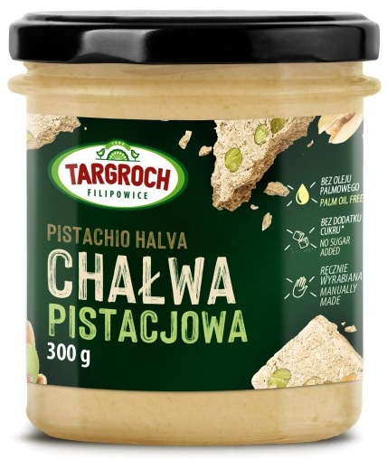 Chałwa pistacjowa bez dodatku cukru 300 g Targroch Pistachio Halva