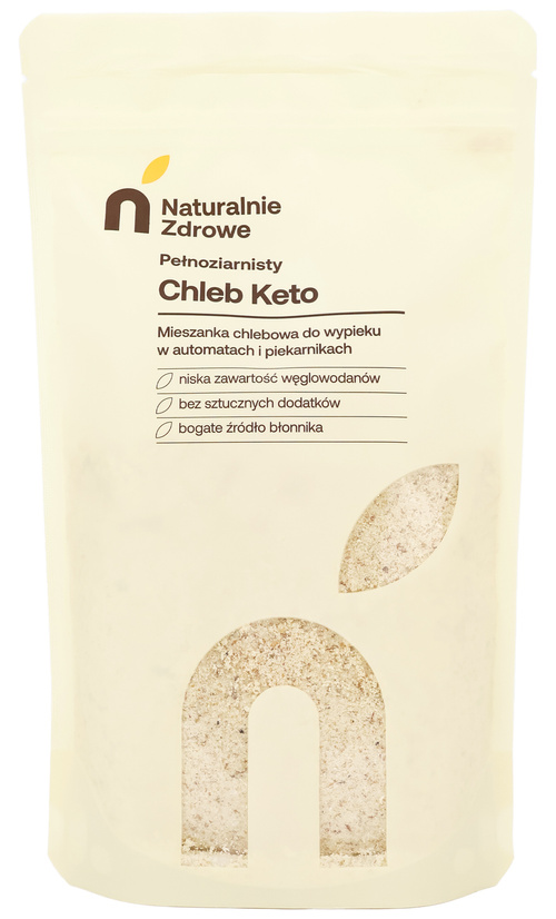 Mieszanka chlebowa Chleb pełnoziarnisty KETO 350 g Naturalnie Zdrowe