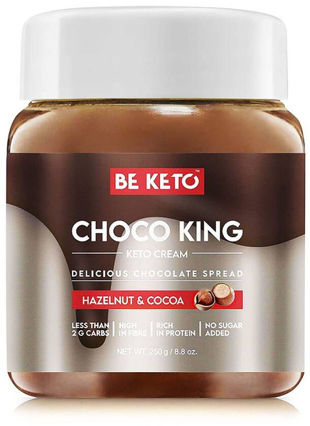 Keto krem Czekoladowy Król bez cukru 250 g BeKeto Cream Choco King