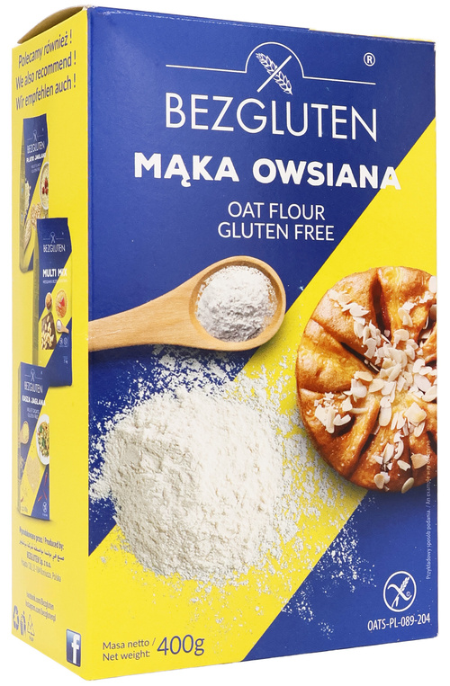 Mąka owsiana bezglutenowa 400 g Bezgluten