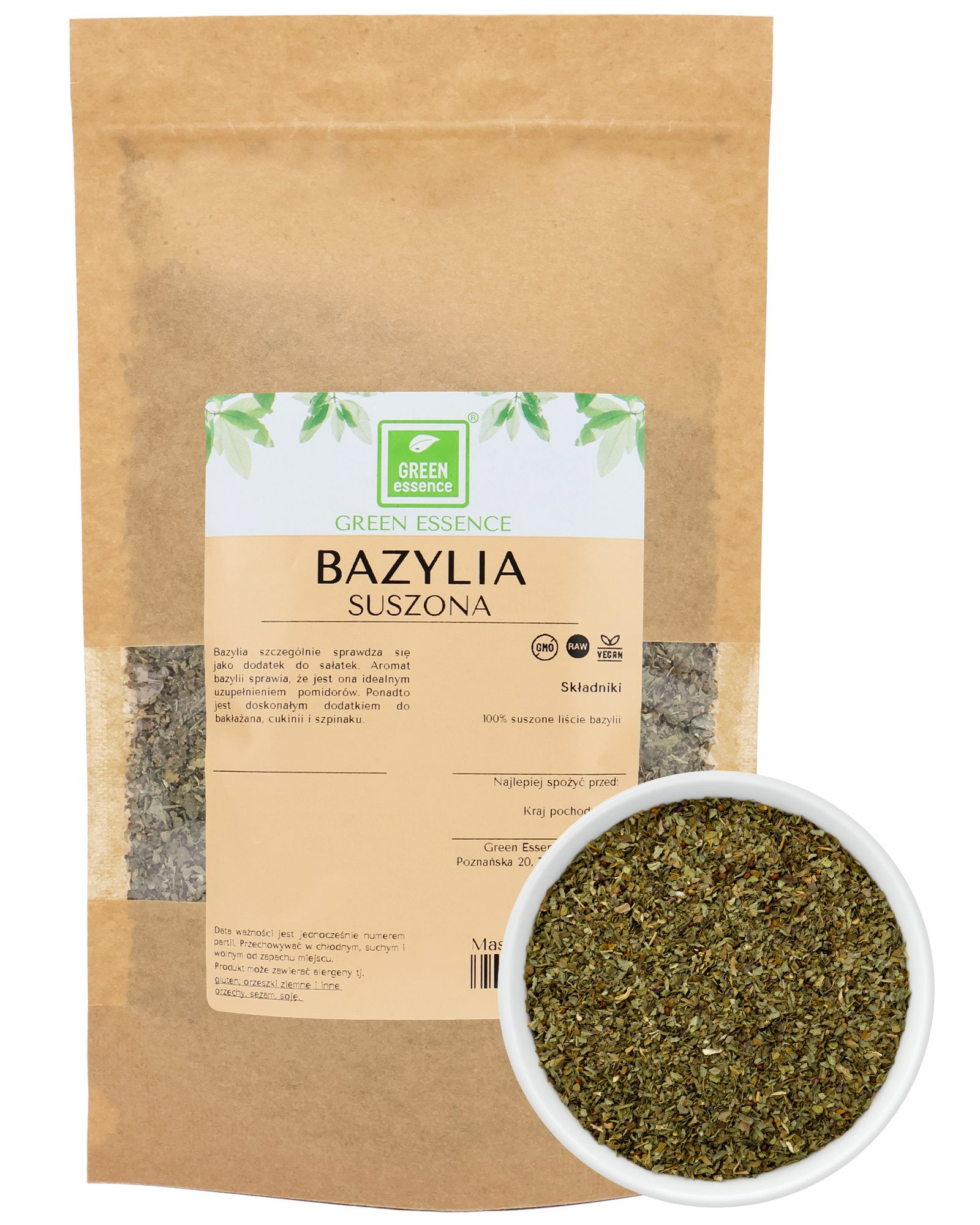 Bazylia suszona 200 g - aromatyczna przyprawa do pomidorów