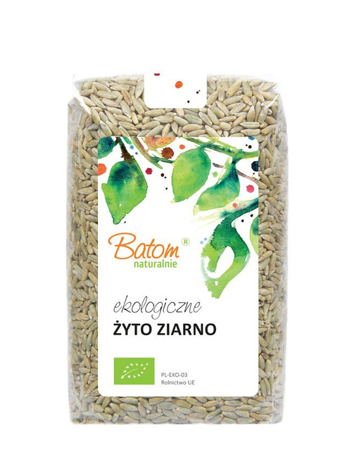 Żyto ziarno ekologiczne BIO - domowa mąka 500 g - Batom