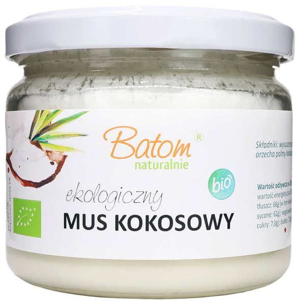 Mus kokosowy Ekologiczny - Pasta kokosowa 250 g - Batom