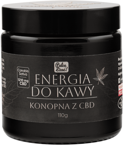 Energia do kawy Konopna z CBD - kawa kuloodporna Keto 110 g Palce Lizać (WAŻN. 27.02.2025)