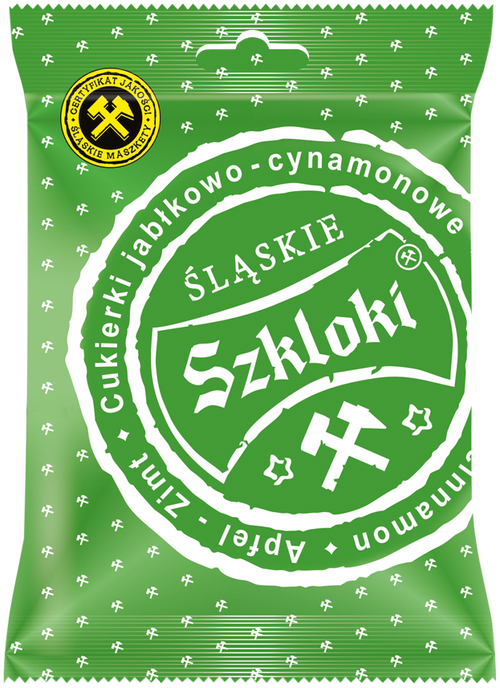 Cukierki Śląskie Szkloki jabłko - cynamon 80 g - Visa Bell