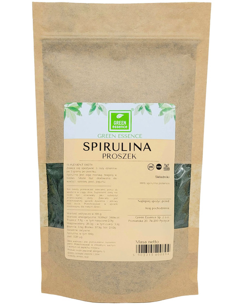 Spirulina proszek Green Essence 500 g - suplement diety