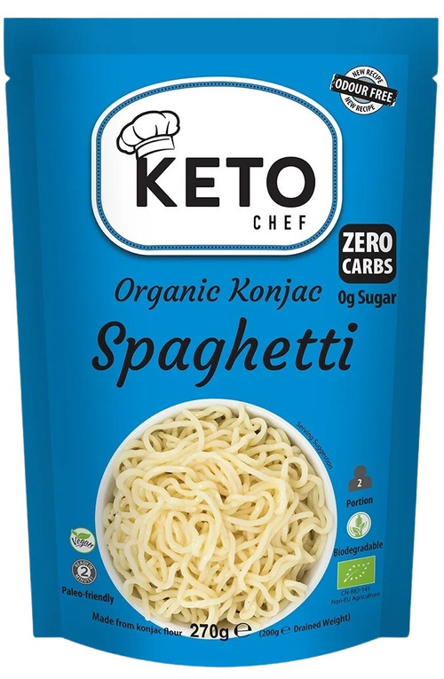 Makaron Konjac Spaghetti shirataki Bio 270 g Keto Chef Better Than Foods Bezzapachowy