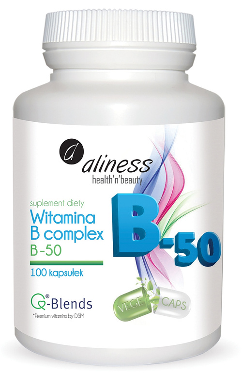 Witamina B complex B-50 100 kaps. Vege Aliness - suplement diety