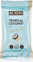 Baton Keto Kokos i Biała Czekolada bez cukru 40 g BeKeto Tropical Coconut + White Chocolate