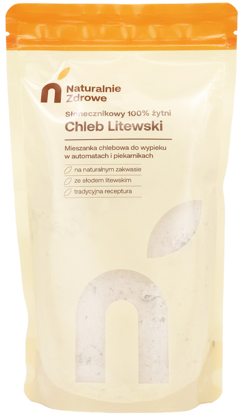 Mieszanka chlebowa Chleb Litewski słonecznikowy 500 g Naturalnie Zdrowe