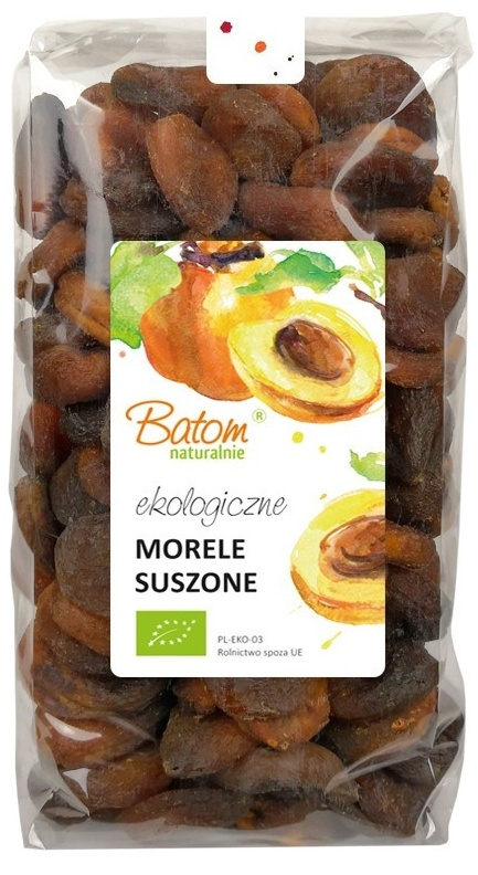 Morele suszone BIO bez siarki 1 kg Batom