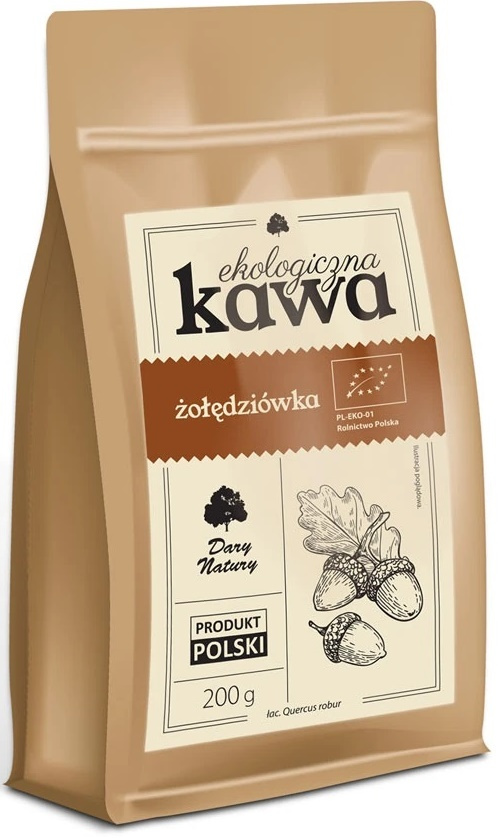 Kawa żołędziówka Bezglutenowa Ekologiczna 200 g - Dary Natury