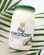 Olej kokosowy rafinowany 2x 900 ml bezzapachowy idealny do smażenia ZESTAW