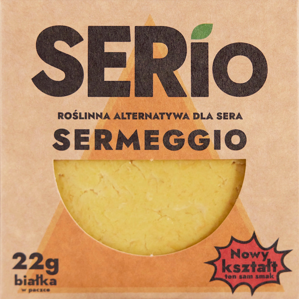 Ser roślinny SERio Sermeggio 150 g - roślinna alternatywa dla twardego włoskiego sera (WAŻN. 12.02.2025)