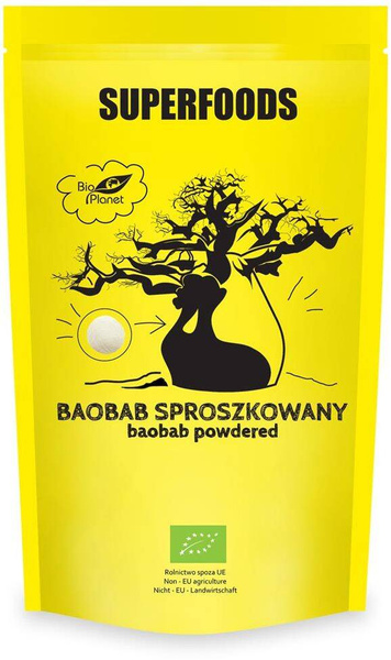 Baobab sproszkowany proszek ekologiczny 150 g Bio Planet