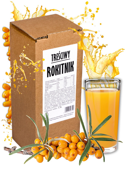 Sok z rokitnika Treściwy Rokitnik Sadvit 1,5 L NFC