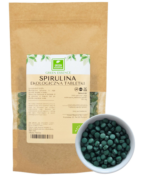 Spirulina BIO 500 mg tabletki 250 g Superfood - suplement diety