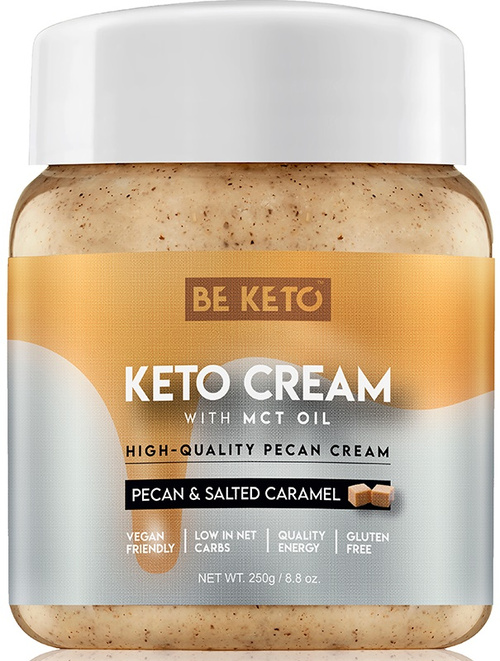 Keto Krem Pekan i Solony Karmel + MCT bez cukru 250 g BeKeto Cream Pecan Salted Caramel