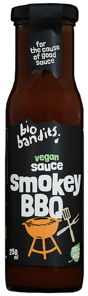 Sos wegański BBQ 250 ml BIO Bandits VEGAN Sauce Smokey