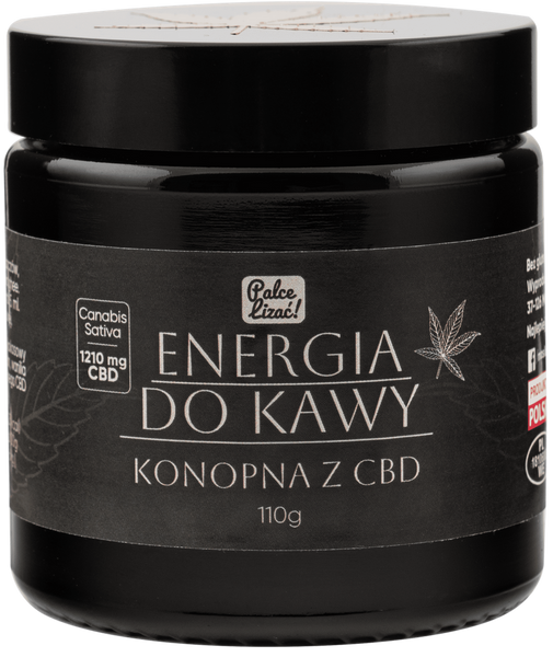 Energia do kawy Konopna z CBD - kawa kuloodporna Keto 110 g Palce Lizać (WAŻN. 27.02.2025)