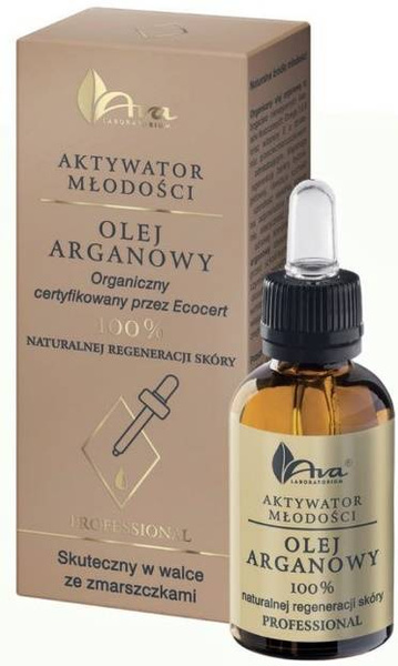 Olej Arganowy olejek zredukowany 30 ml Ava Aktywator Młodości - naturalna regeneracja skóry