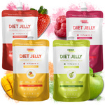 Galaretka konjac BeKeto Diet Jelly - Zestaw smaków 4x 150 g