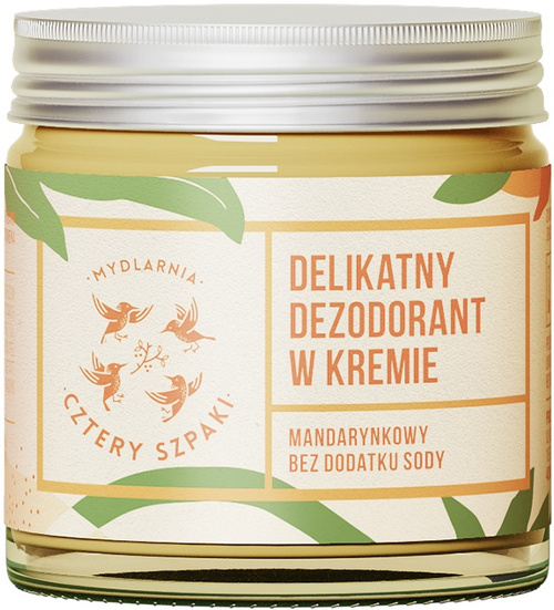 Dezodorant w kremie delikatny Mandarynkowy Mydlarnia Cztery Szpaki 60 ml