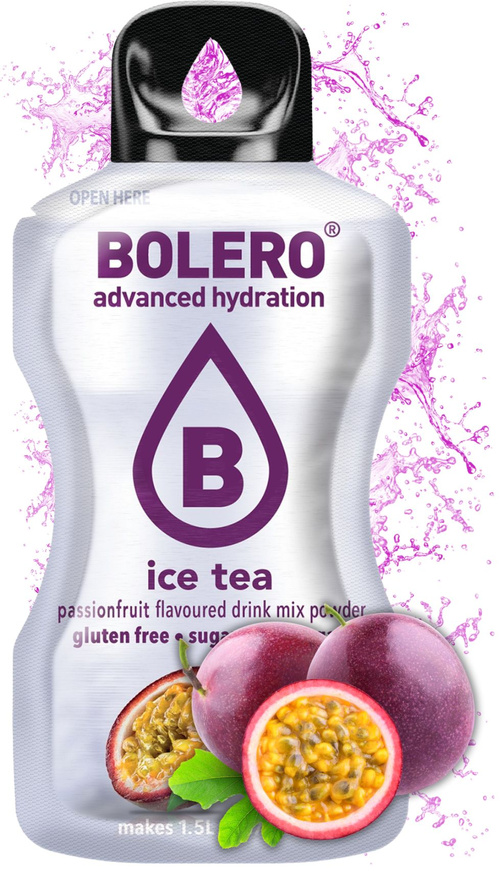 Bolero Drink Ice Tea Passionfruit - napój w proszku ze stewią Herbata z Marakuja 8 g