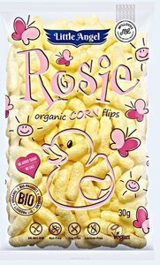 Chrupki kukurydziane Rosie (od 7 mies.) - bezglutenowe BIO 30 g - Little Angel