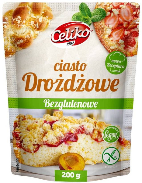 Mieszanka na Ciasto Drożdżowe Bezglutenowe 200 g - Celiko