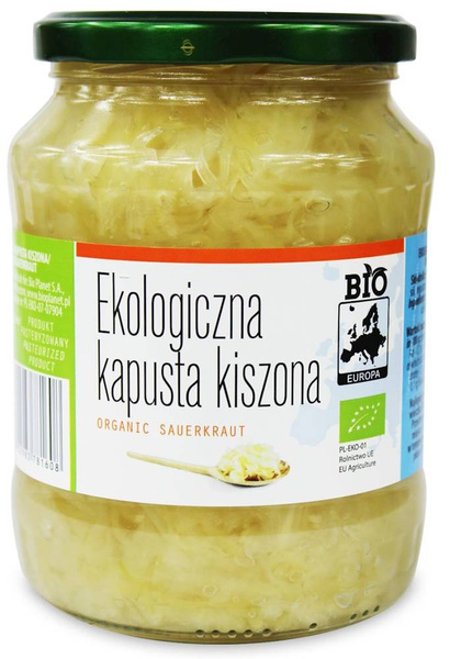 Kapusta kiszona Ekologiczna - słoik 680 g (410 g) - Bio Planet Europa