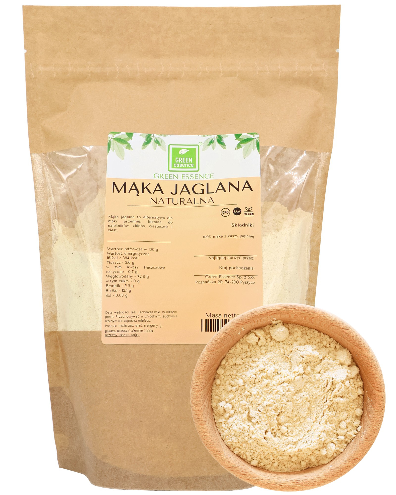 Mąka jaglana naturalna 1 kg - proso