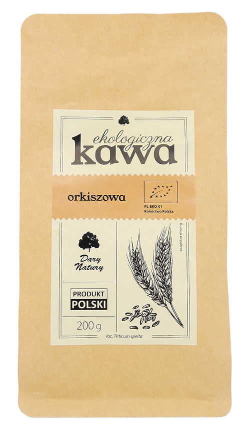 Kawa orkiszowa Ekologiczna BIO 200 g - Dary Natury