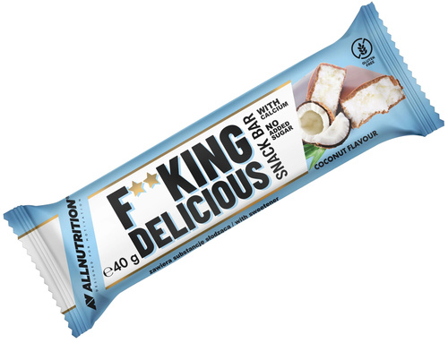 Baton kokosowy w czekoladzie 40 g Allnutrition Fitking Delicious Snack Bar Coconut