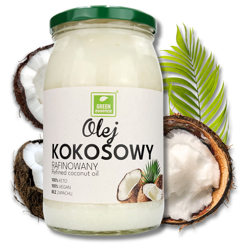 Olej kokosowy rafinowany 2x 900 ml bezzapachowy idealny do smażenia ZESTAW