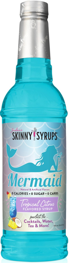 Syrop bez cukru Ananasowo-kokosowy 750 ml Skinny Syrups Mermaid Tropical Citrus