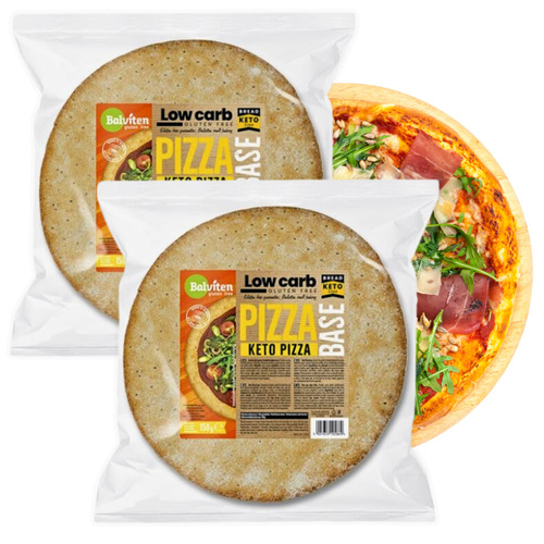 KETO spód do pizzy Bezglutenowy 2x 150 g Low Carb Balviten Pizza