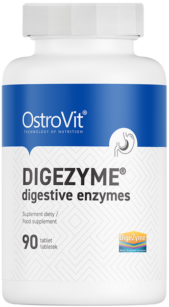 Digezyme enzymy trawienne 90 tabletek OstroVit - suplement diety